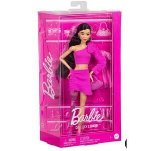 Barbie Deluxe Style #2 Doll in Pink Top and Skirt Set,